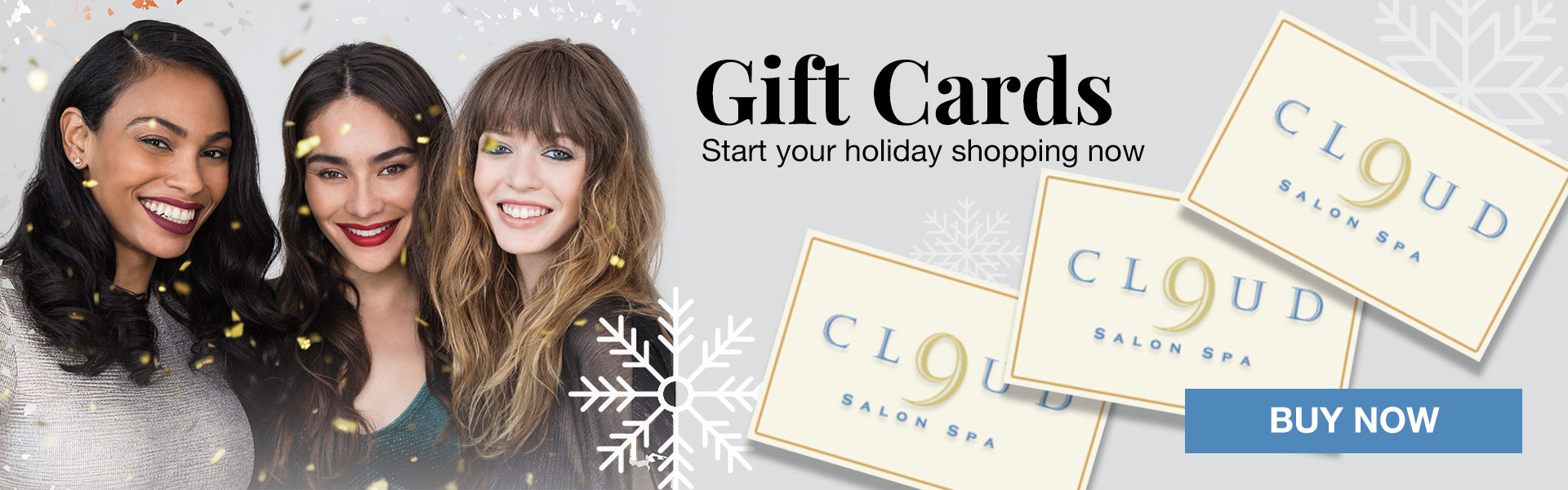 Gift cards holiday sale salon and spa